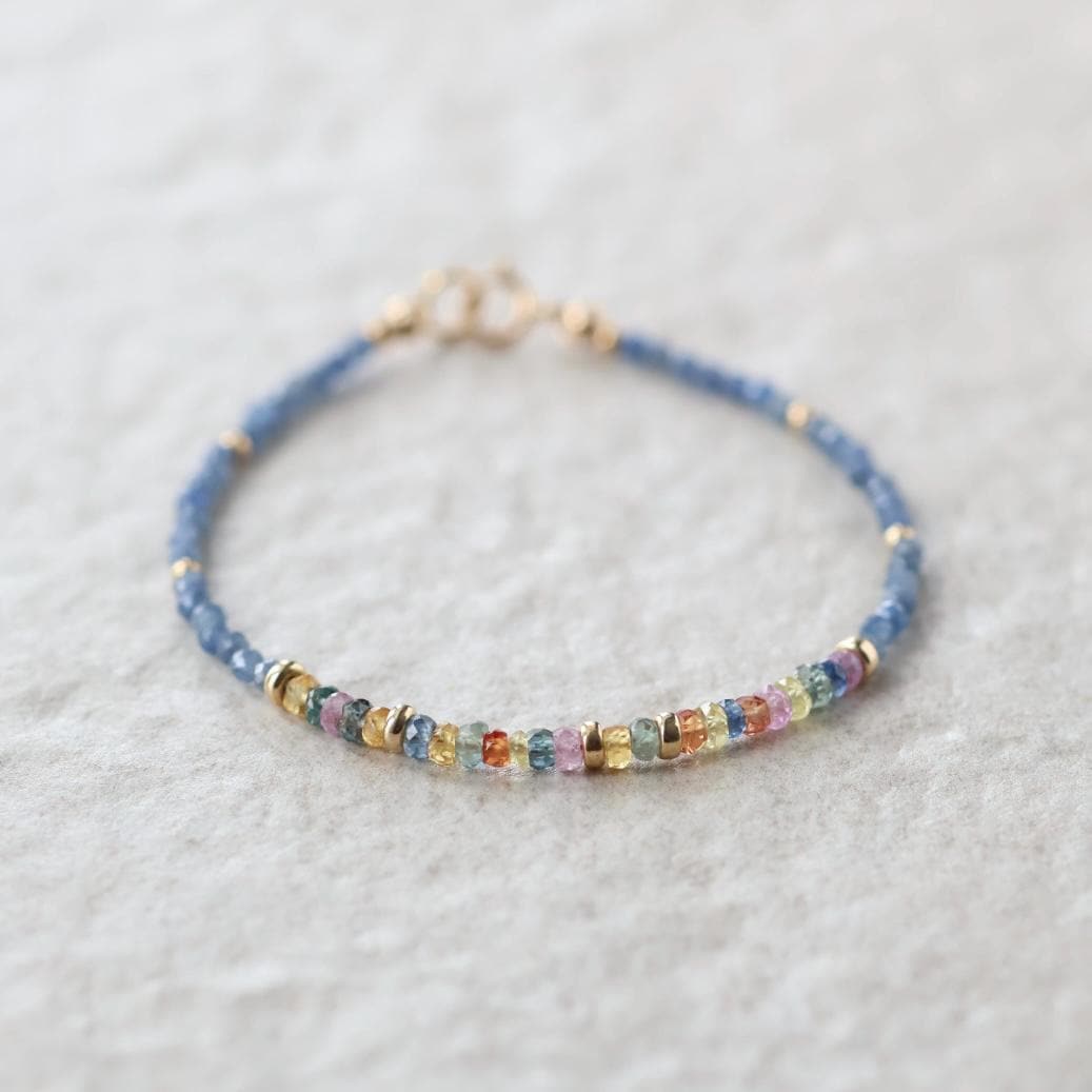 Tiny Multi Sapphire Bracelet
