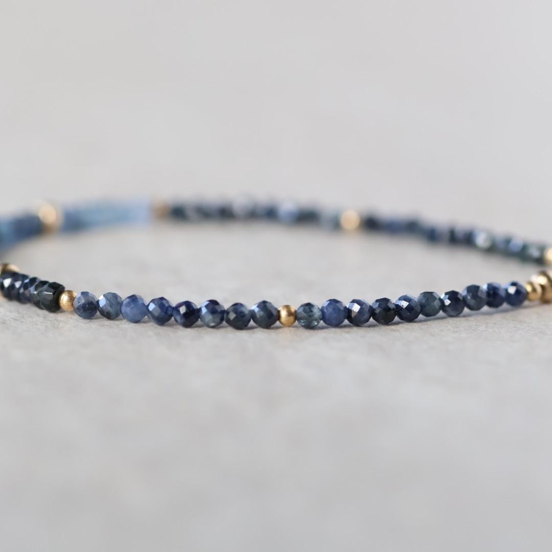 Dainty Ombre Blue Sapphire Bracelet