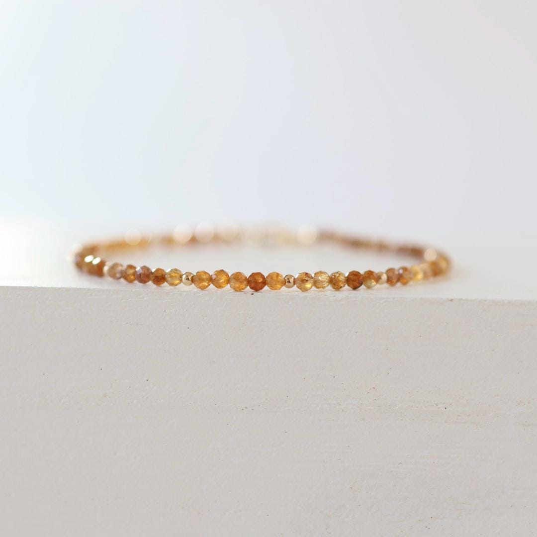 Dainty Yellow Sapphire Bracelet