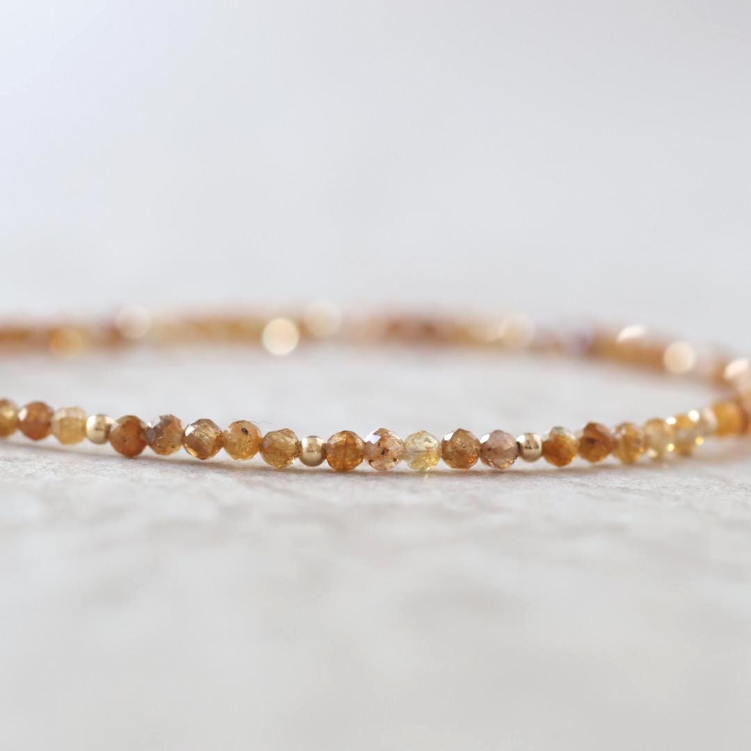 Dainty Yellow Sapphire Bracelet