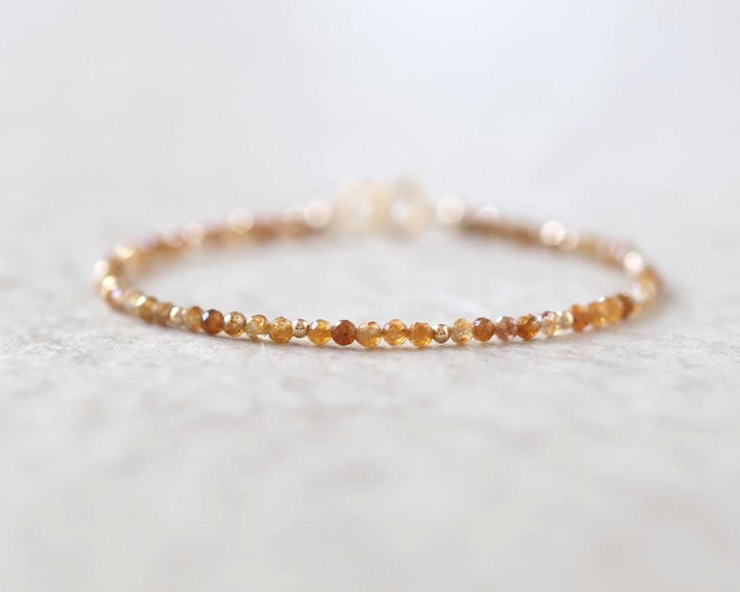 Dainty Yellow Sapphire Bracelet