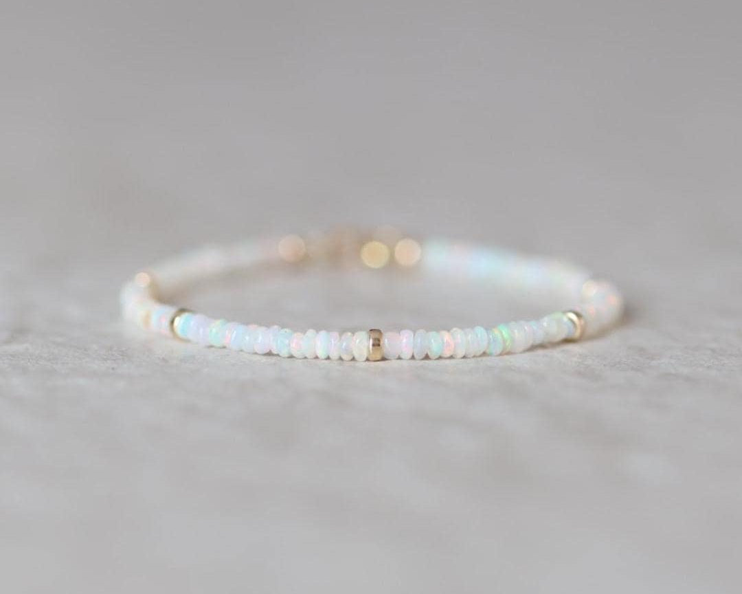 Dainty Ethiopian Opal Bracelet