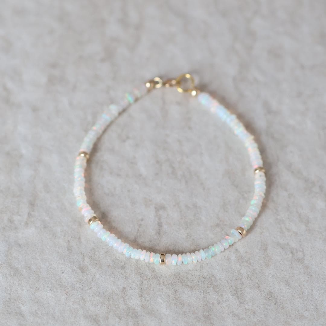 Dainty Ethiopian Opal Bracelet