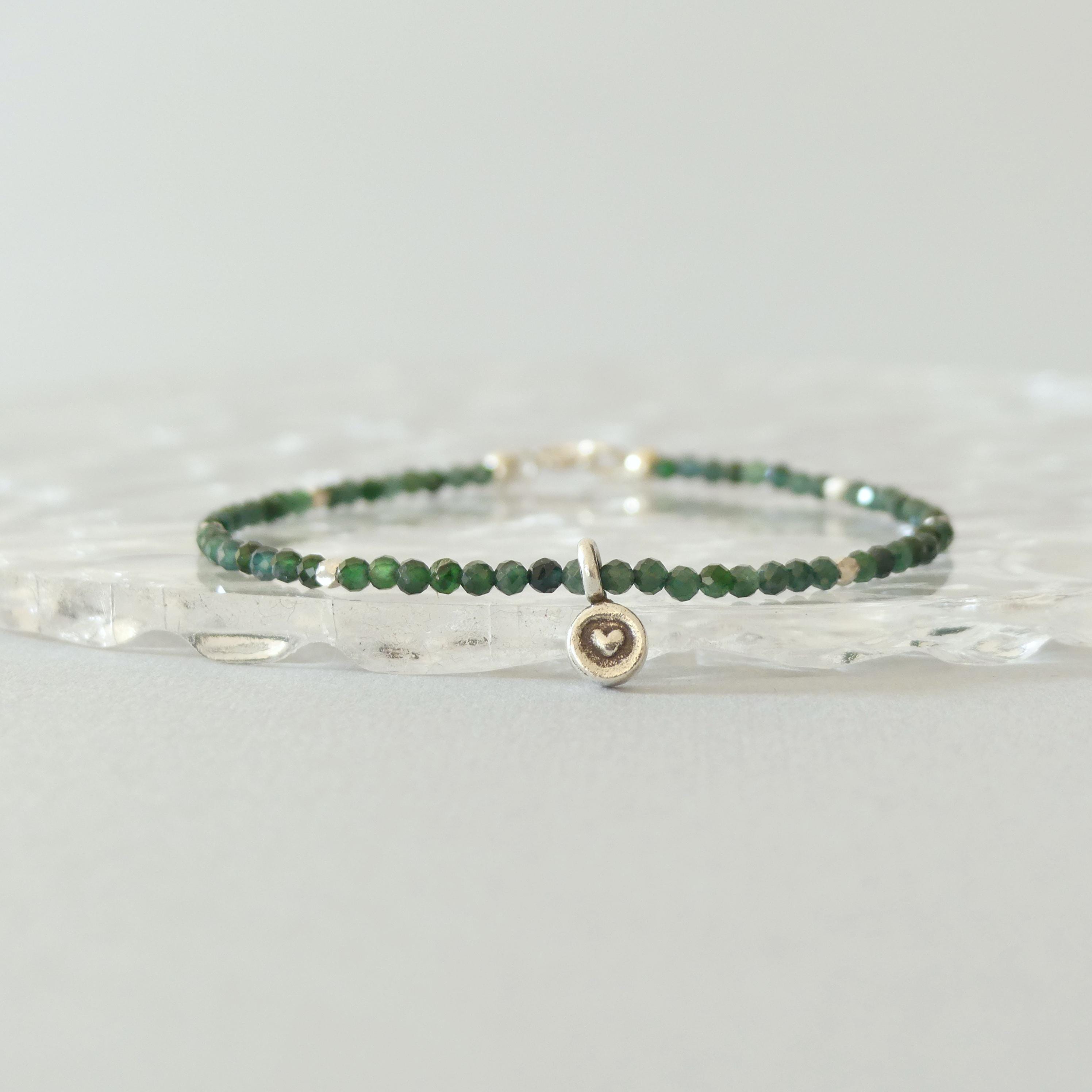 Dainty Natural Jade Bracelet