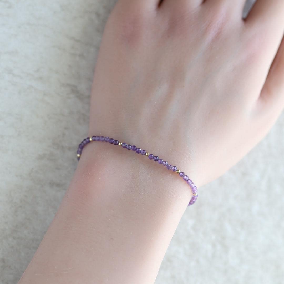 Tiny Amethyst Bracelet