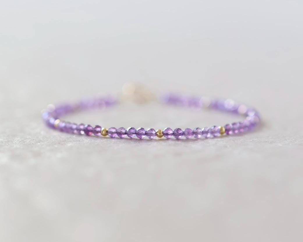 Tiny Amethyst Bracelet