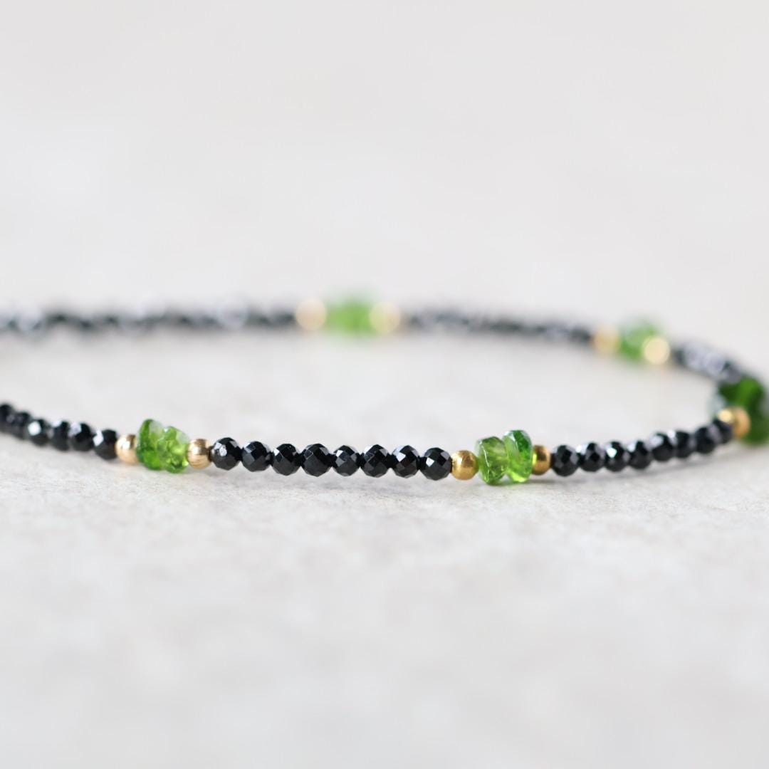 Tiny Black Tourmaline Bracelet