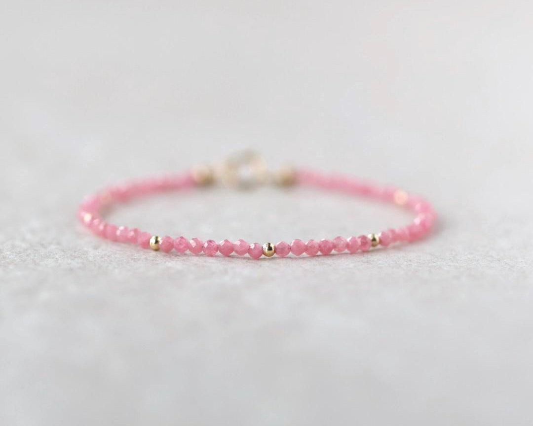 Tiny Rhodonite Bracelet