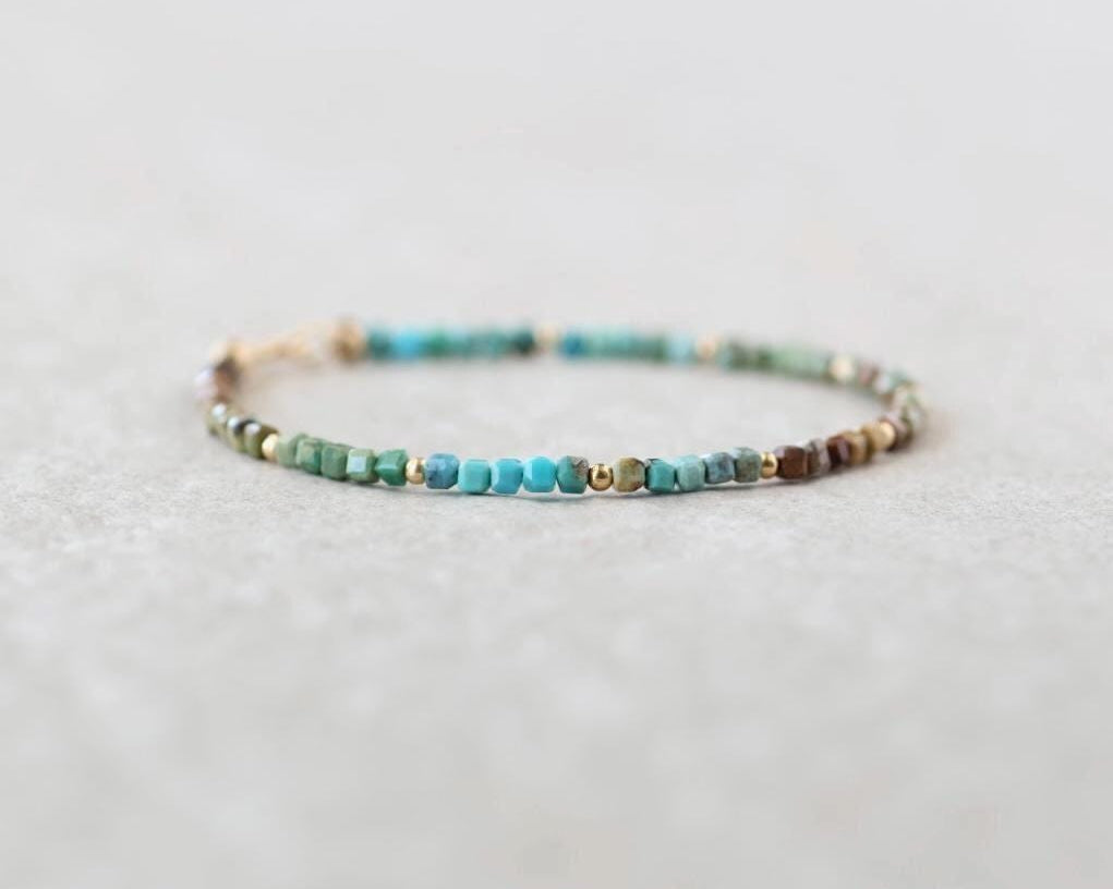 Tiny Arizona Turquoise Bracelet