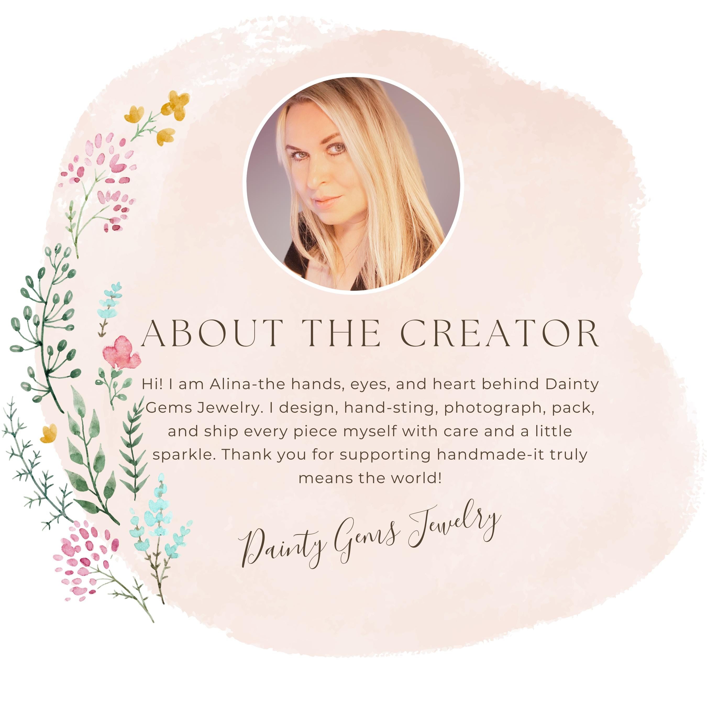 Tiny London Blue Topaz Bracelet Dainty Gemstone Beaded Jewelry Minimalist Crystal December Birthstone Birthday Gift Mom Wife Bridesmaid Gift