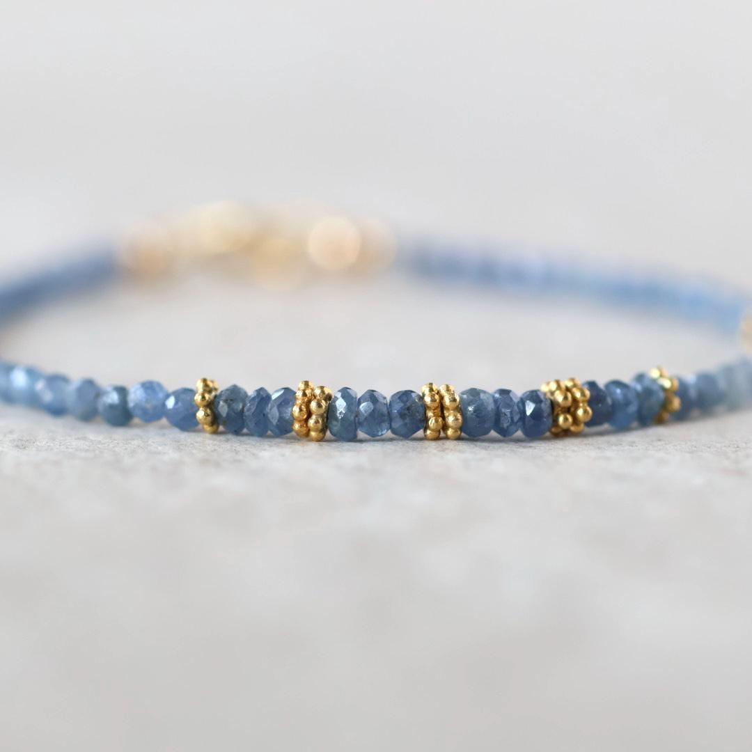 Tiny Blue Sapphire Bracelet