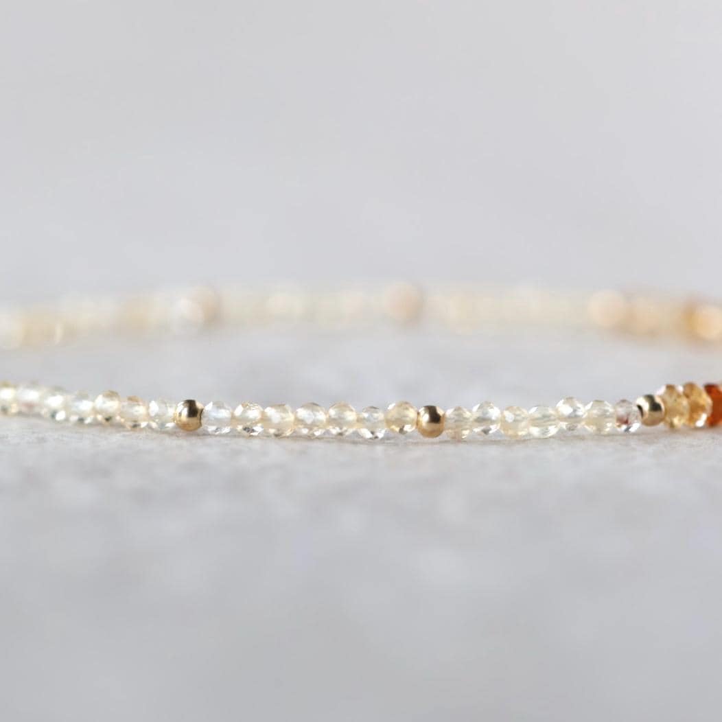 Tiny Ombre Citrine Bracelet