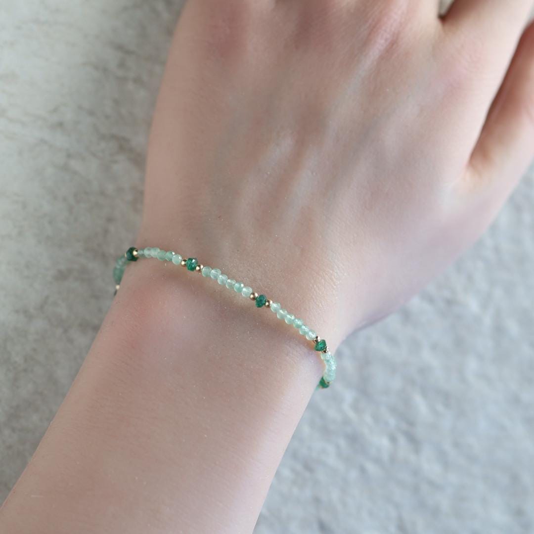 Tiny Green Aventurine Bracelet