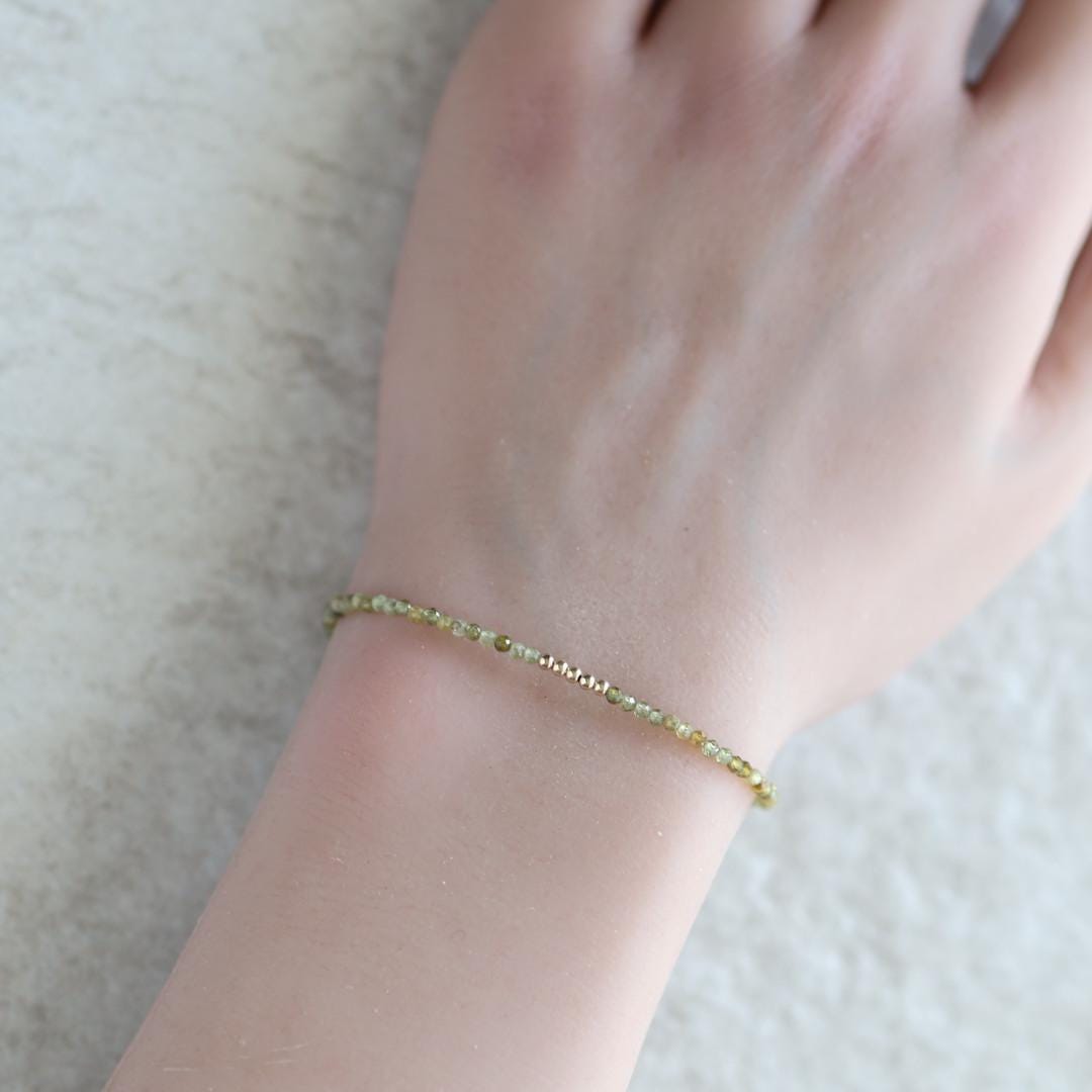 Tiny Grossularite Garnet Bracelet