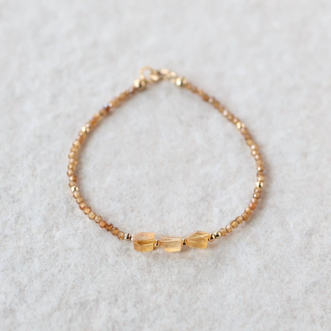 Tiny Imperial Topaz Bracelet