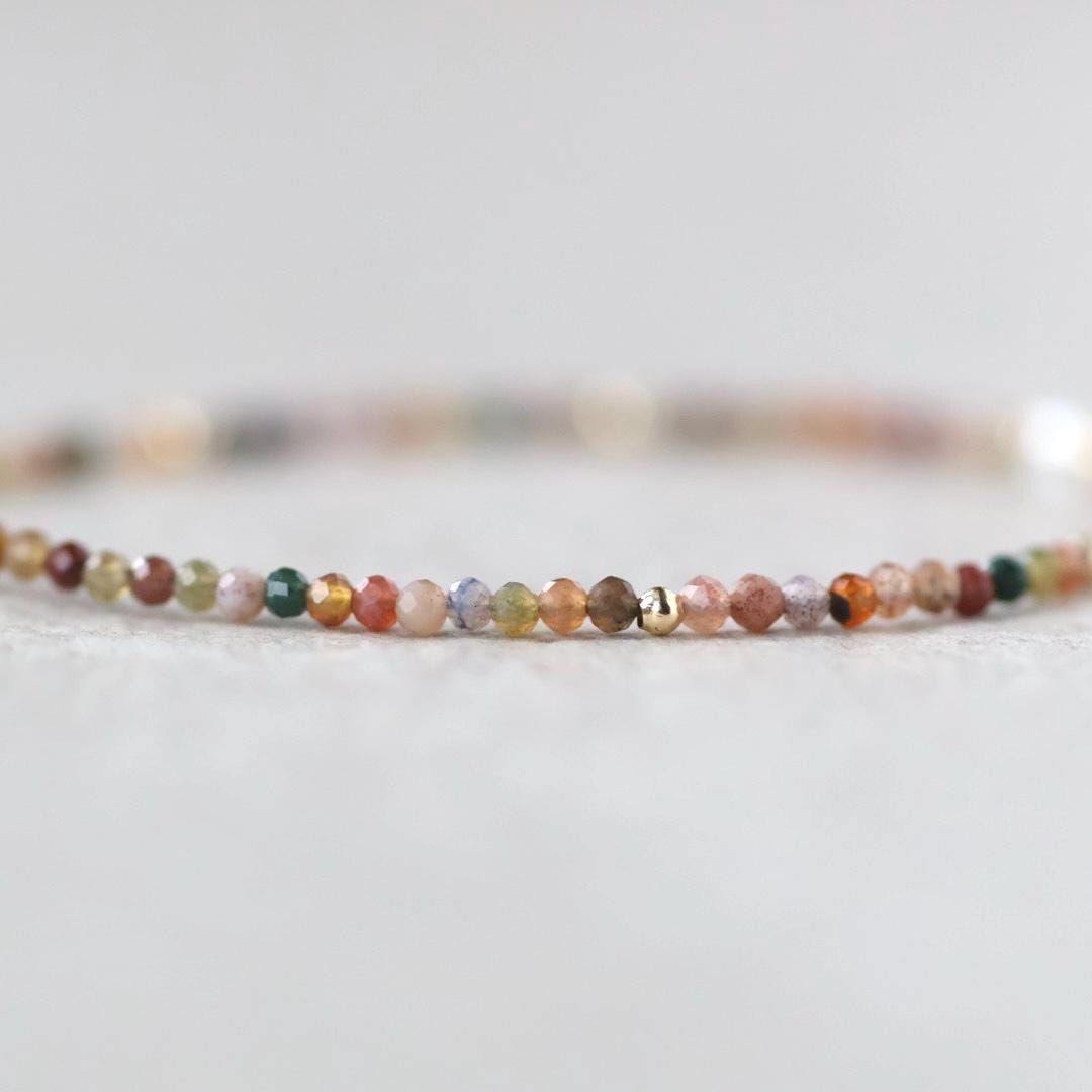Tiny Indian Agate Bracelet