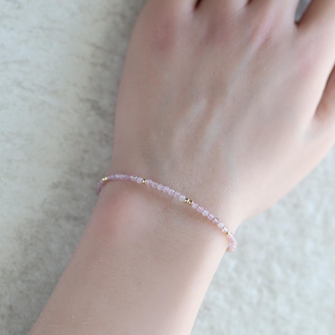 Tiny Rose Quartz Bracelet