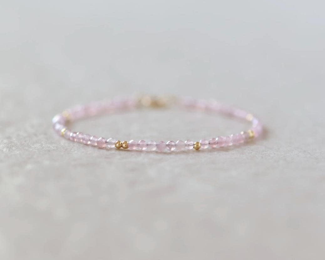Tiny Rose Quartz Bracelet