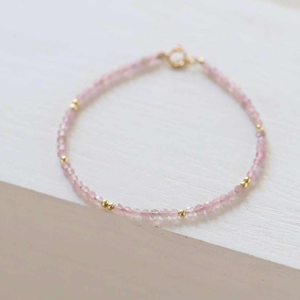 Tiny Rose Quartz Bracelet