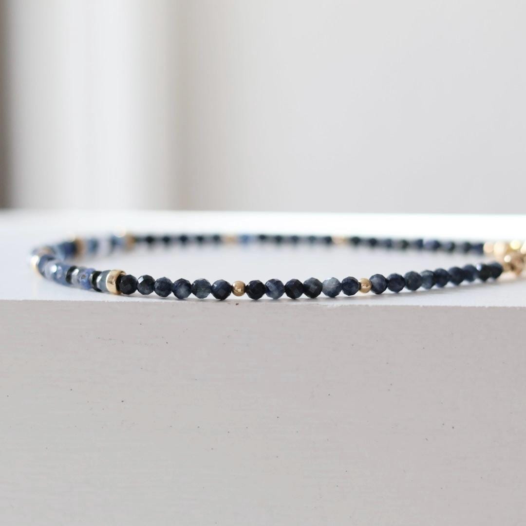 Tiny Ombre Blue Sapphire Bracelet