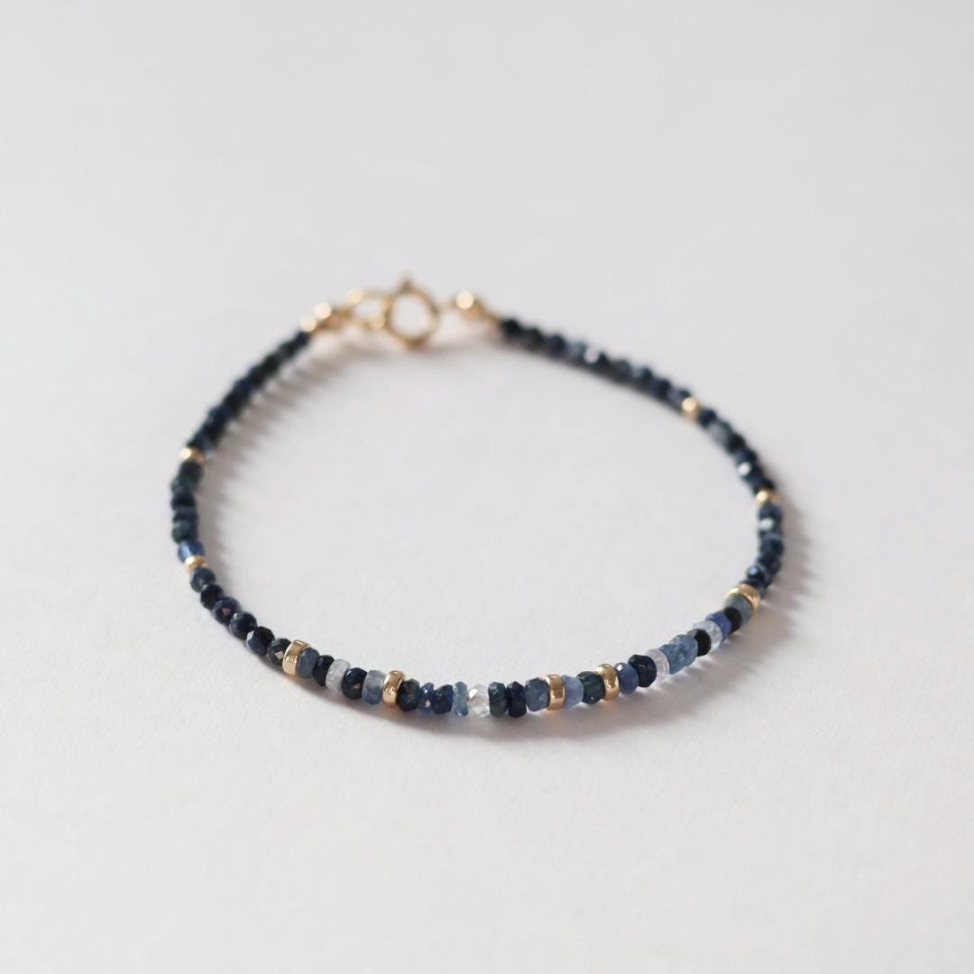 Tiny Ombre Blue Sapphire Bracelet
