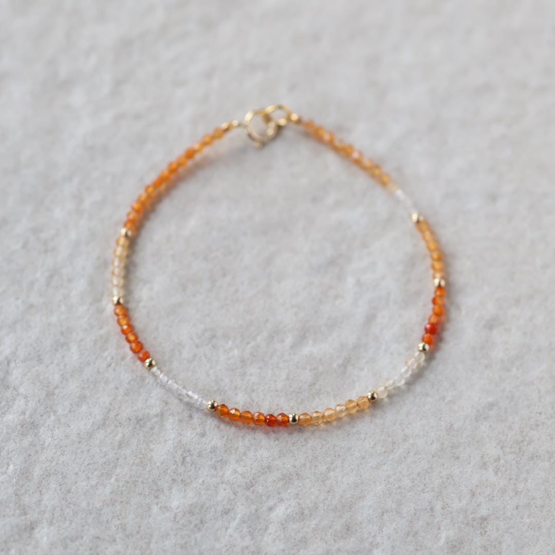 Dainty Mexican Fire Opal Bracelet