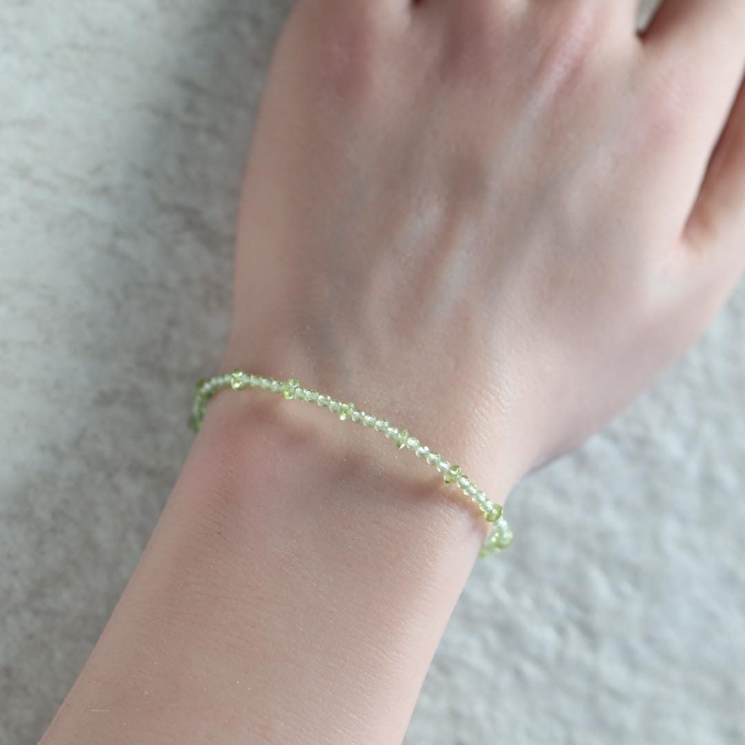 Tiny Peridot Bracelet