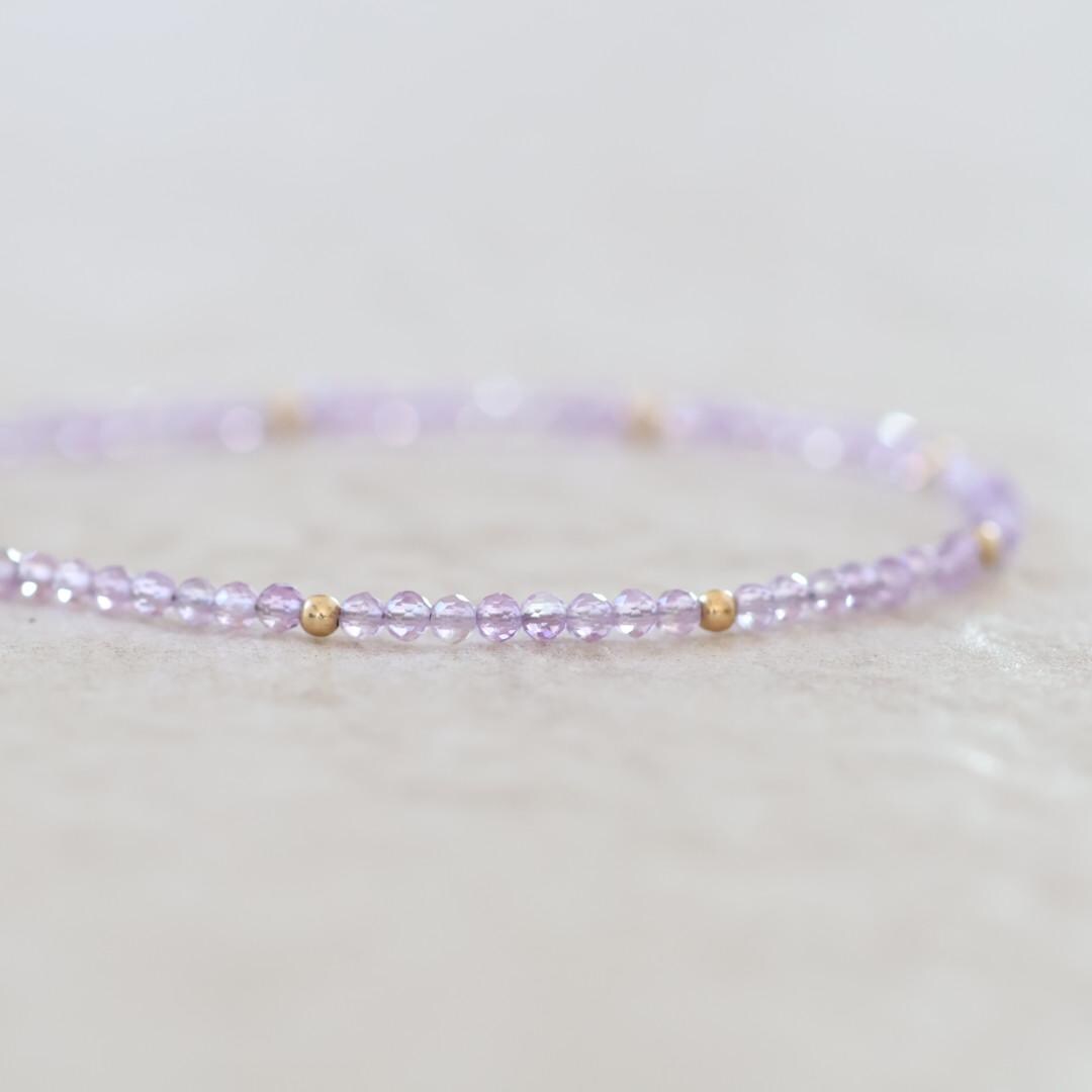 Tiny Pink Amethyst Bracelet