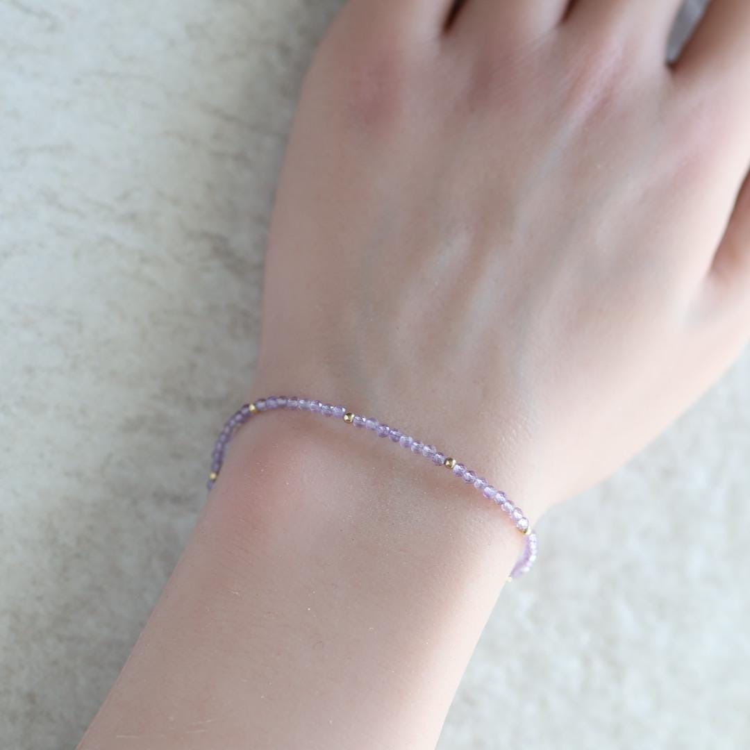 Tiny Pink Amethyst Bracelet