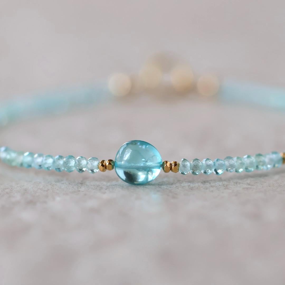 Tiny Neon Apatite Bracelet
