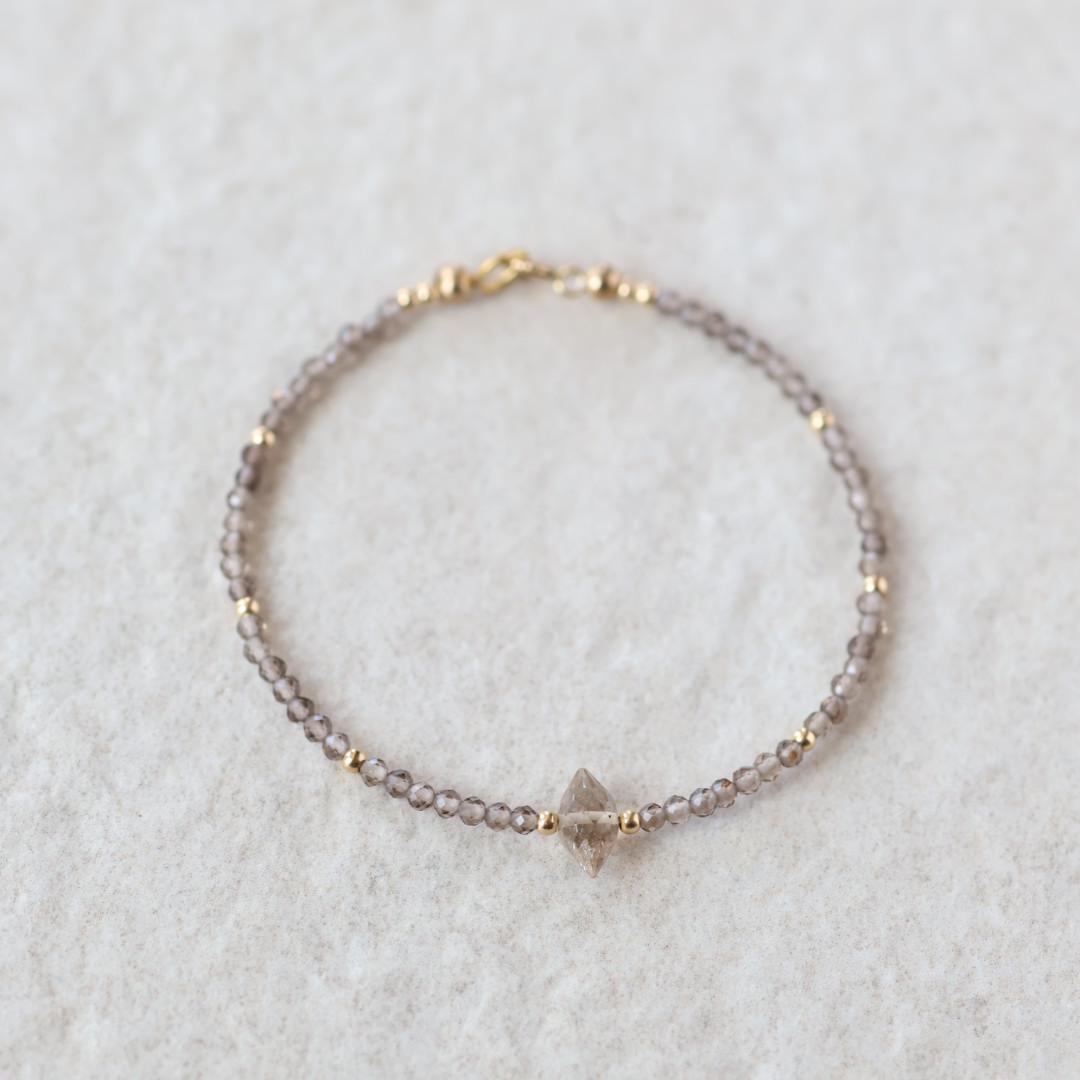 Tiny Smoky Quartz Bracelet