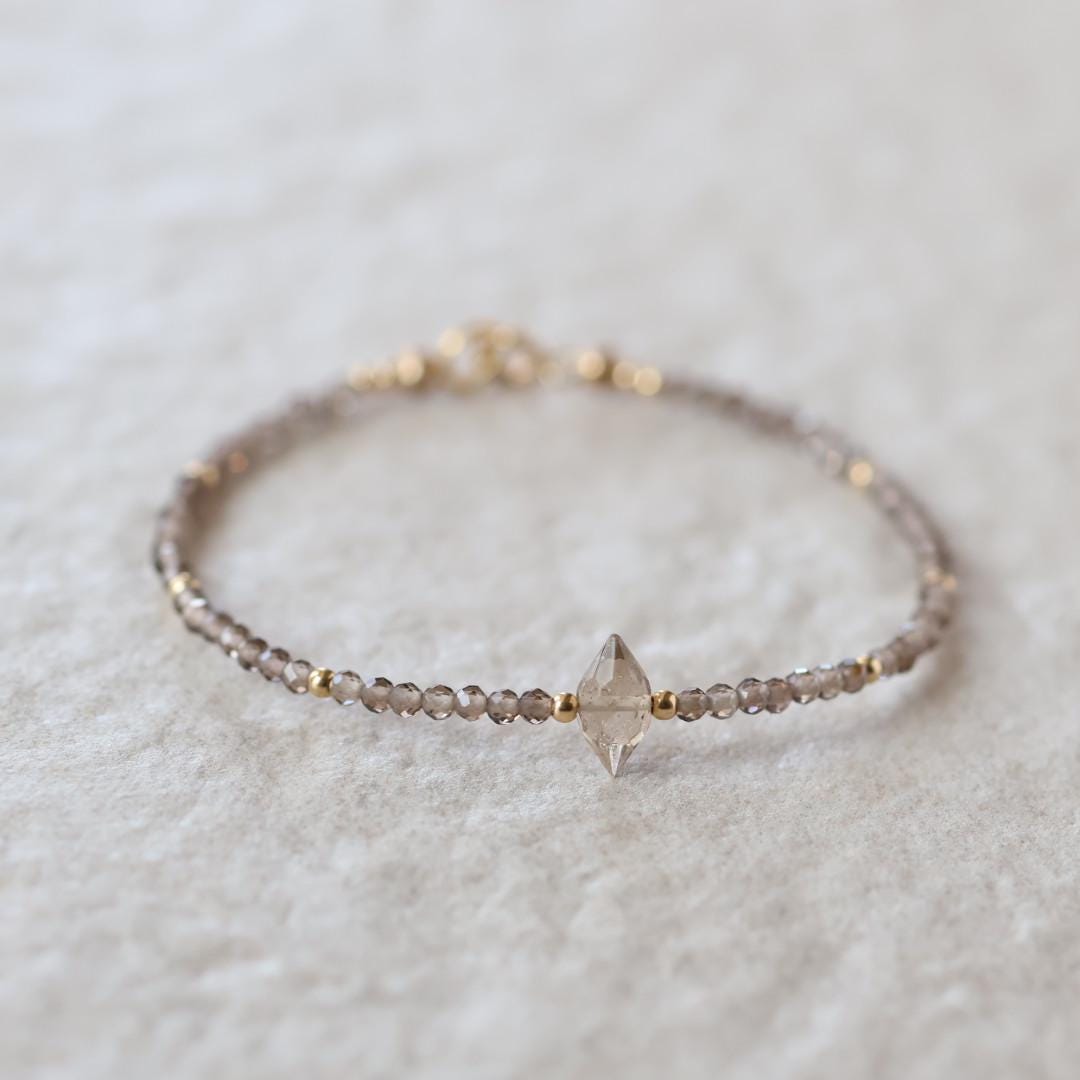 Tiny Smoky Quartz Bracelet