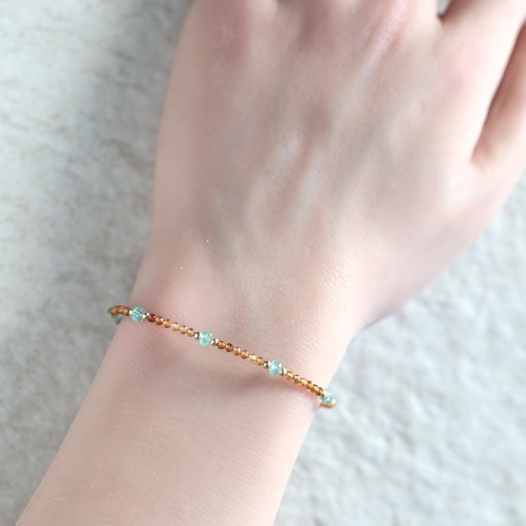 Tiny Yellow Tourmaline Bracelet