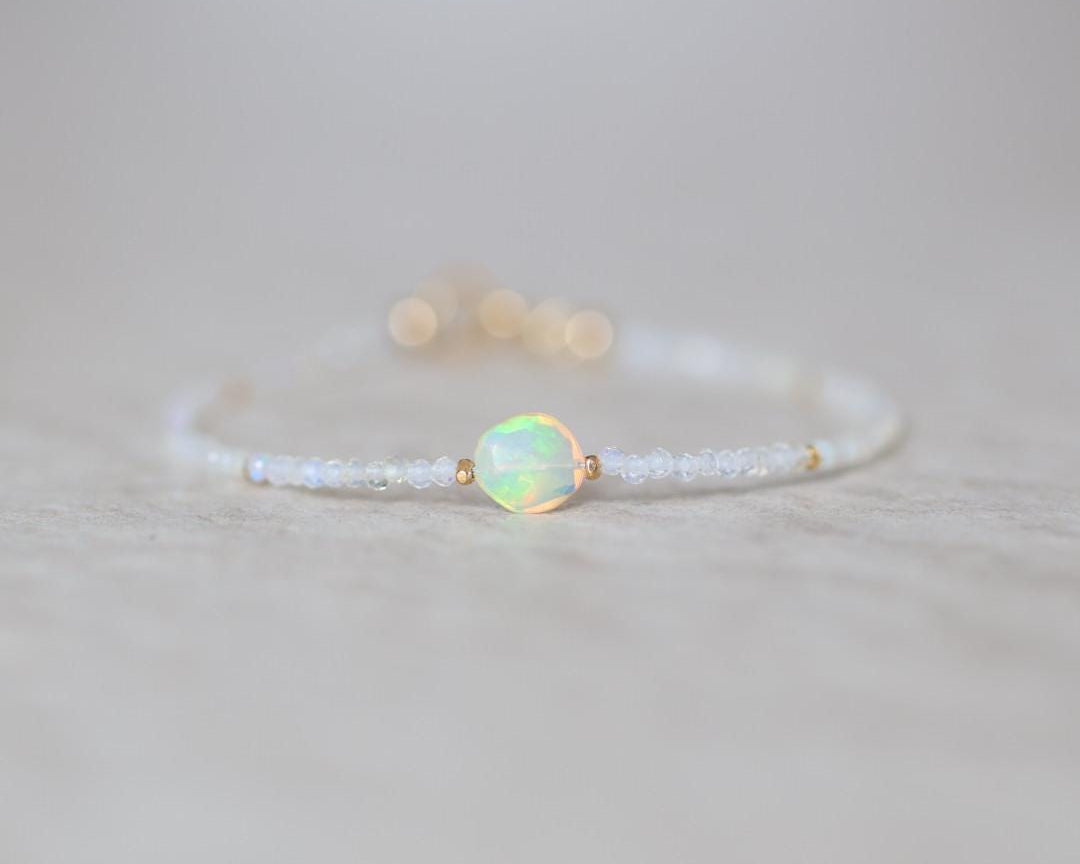 Tiny Ethiopian Opal Bracelet