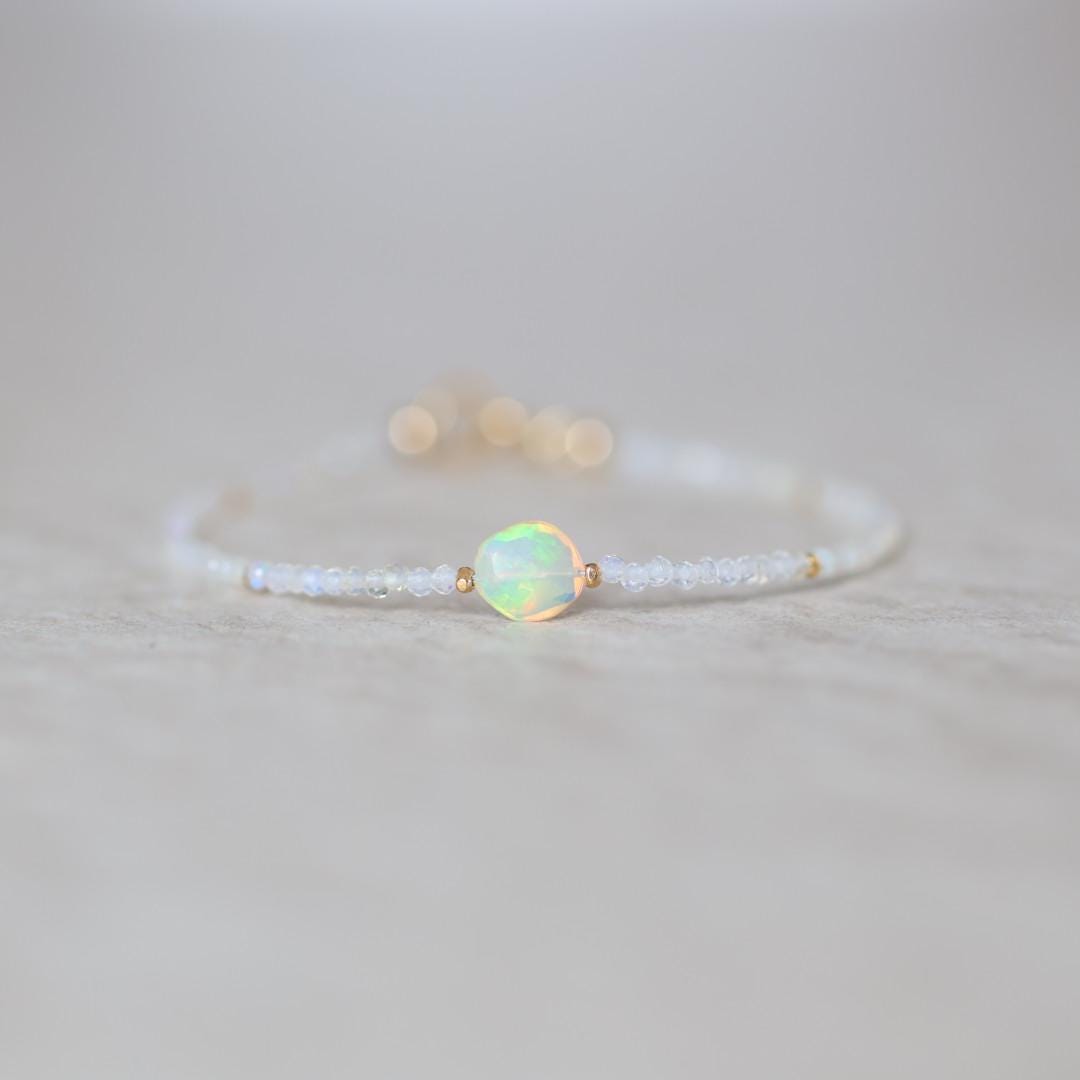 Tiny Ethiopian Opal Bracelet