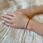 natural Italian coral dainty bracelet