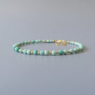 dainty Peruvian turquoise bead bracelet