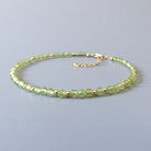 natural peridot bracelet