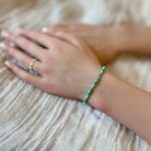 skinny arizona turquoise bead bracelet