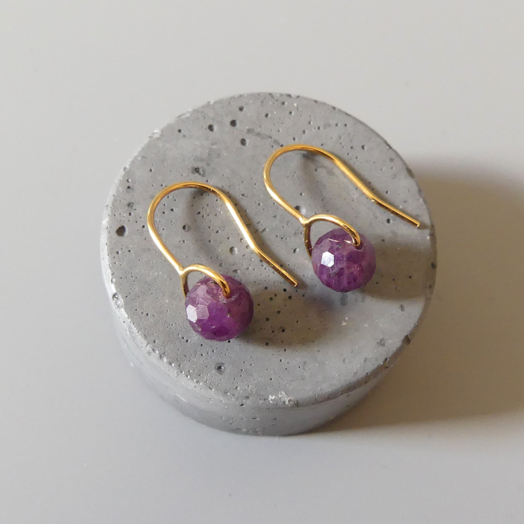 handmade purple sapphire earrings meaningful gift