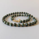 russian seraphinite beaded statement necklace