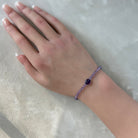 dainty amethyst beaded bracelet February birthstone meaningful gift