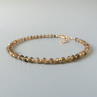 andalusite dainty beaded bracelet rare gemstone