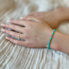 skinny arizona turquoise bead bracelet