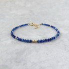 dainty blue kyanite beaded bracelet  meaningful jewelry gift