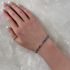 dainty sapphire bracelet September birthstone unique jewelry gift