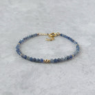 dainty sapphire bracelet September birthstone unique jewelry gift