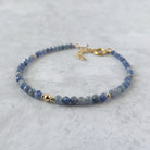 dainty sapphire bracelet September birthstone unique jewelry gift