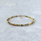 delicate AAA quality bumblebee jasper rondel bracelet, meaningful jewelry gift unique