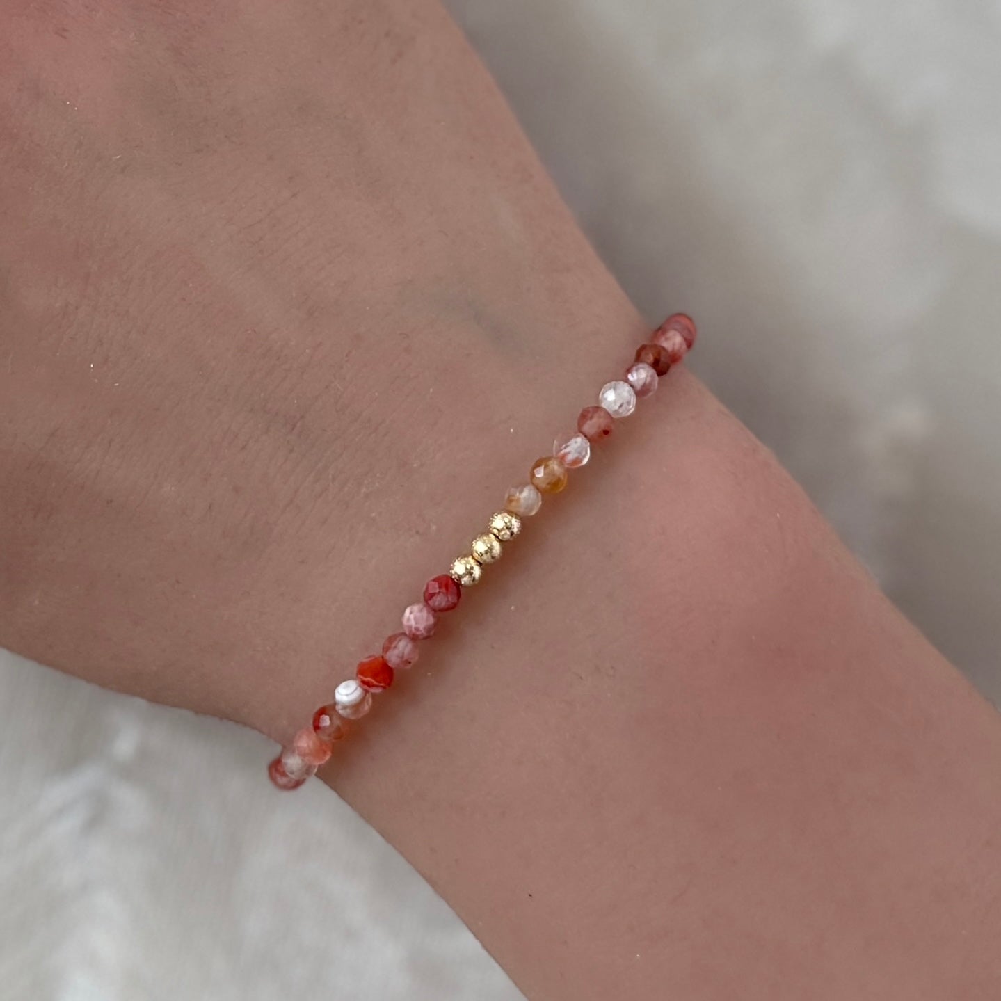 dainty natural carnelian bracelet abundance jewelry meaningful gift